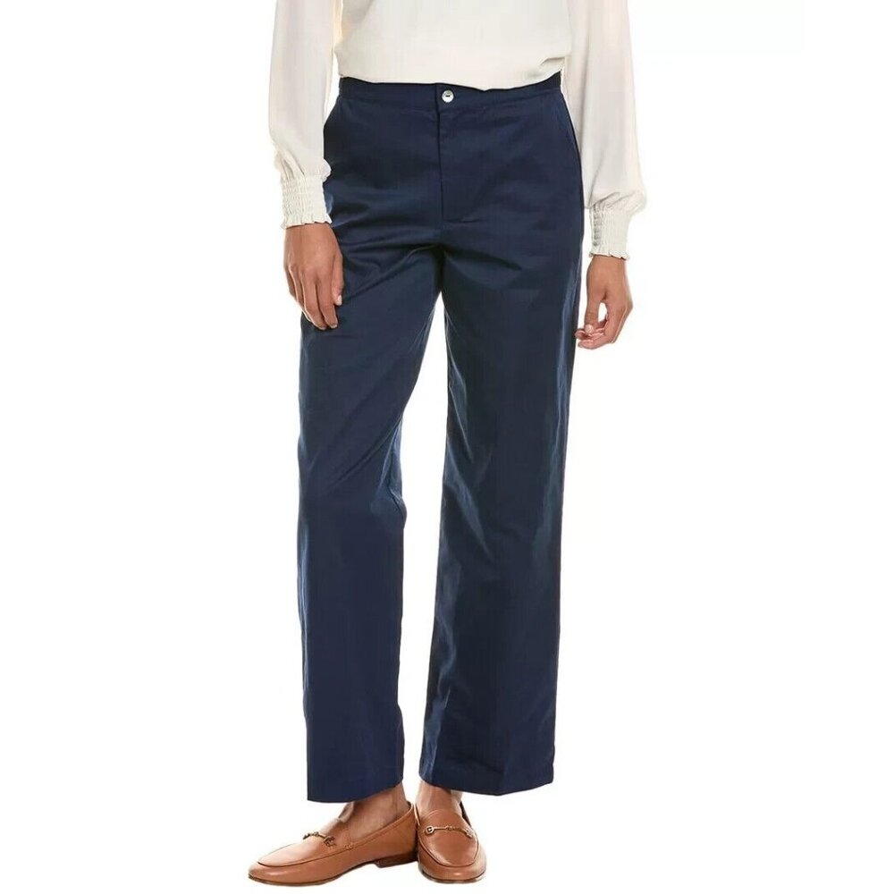 Donni. Size 2XL Womens Pants Blue Wide Leg Cotton Trounsers NWT